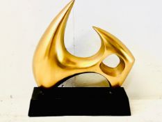 After Denis Mitchell (1912–1993), a contemporary abstract painted metal Modernist style sculpture