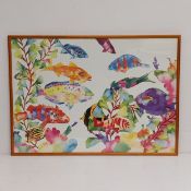 A contemporary print after the original watercolour titled 'Starkits Fish' 1988 by Tracy Taylor,