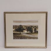 Kathleen Caddick (b.1937), a contemporary limited edition etching with aquatint titled 'To Hills
