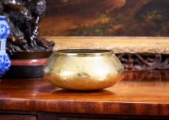 A 14TH CENTURY PERSIAN ENGRAVED BRASS BOWL