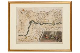 FIVE 17TH CENTURY HAND COLOURED MAPS OF THE HOLY LAND