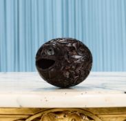 AN 18TH / 19TH CENTURY FRENCH COLONIAL CARVED COCONUT BUGBEAR