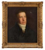 AN EARLY 19TH CENTURY PORTRAIT OF A MAN IN THE SYTLE OF JOHN VANDERLYN (AMERICAN, 1775-1852)