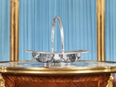 A 19TH CENTURY RUSSIAN SILVER BASKET, SAZIKOV, MOSCOW, 1869