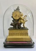 A RARE EARLY 19TH CENTURY FOUNTAIN AUTOMATA AND MUSICAL CLOCK, FRENCH, C 1830