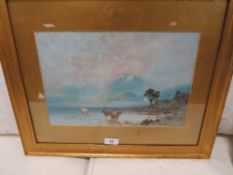 A gouache Wilfred Eaton lakeland