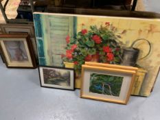 A large collection of modern pictures prints to include screen prints, illuminated prints, etc