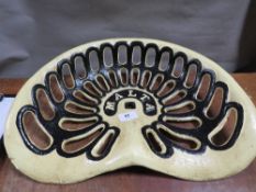 **A modern Malta cast metal tractor seat**