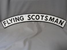 **A flying Scotsman sign**