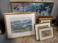 A quantity of picture and prints etc., to include a limited edition photographic print of Queens