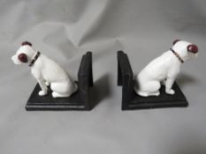 **Nipper dog bookends**