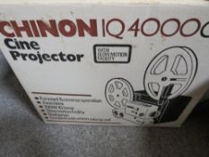 A boxed Prinz Super 8 Oxford 500 film editor together with a boxed Chinon cine projector