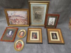 A selection of military type portraits prints and pictures (Qty)