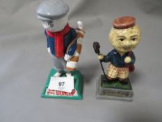 **Two small golf figures**
