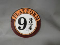 **Platform 9-3/4 plaque**