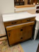 A retro kitchen cabinet W 87 cm