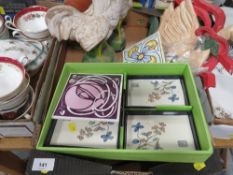 Three trays of assorted ceramics etc