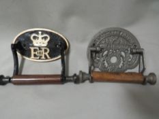 **Two toilet roll holders**