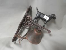 **A black dog bell**