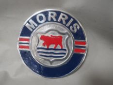 **An aluminium Morris plaque**