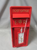 **A modern pressed steel ERII post box**