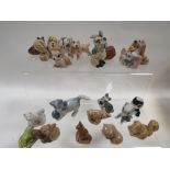 A tray of assorted mainly Wade Whimsies to include Dumbo