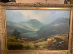 HENRY HADFIELD CUBLEY (1858-1934) ‘LOCH GOIL’, signed lower right, oil on canvas, gilt framed, 50