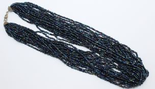 mehrreihiges Modeschmuck-Collier, ca. L-42cm