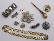 kl. Konvolut div. Modeschmuck