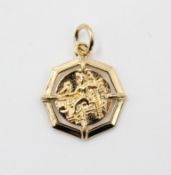 kl. vergoldeter Anhänger, ca. L-2cm