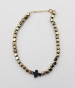 Armband, Hämatit, ca. L-20cm