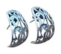 Paar Silber Ohrstecker-925-, H-ca. 3 cm, 5,9 gr