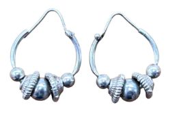 Paar kl. Silber Creolen, 5,5 gr.