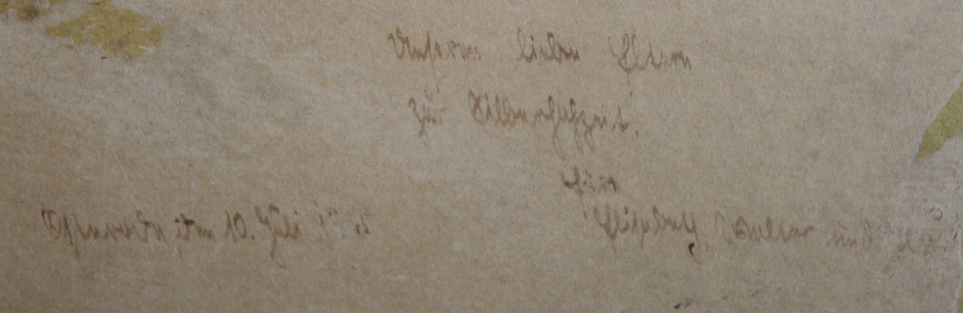 anonym, Blick in Tal, wohl auf Papier doubliert, gerahmt, RG 34 x 40cm - Bild 4 aus 4