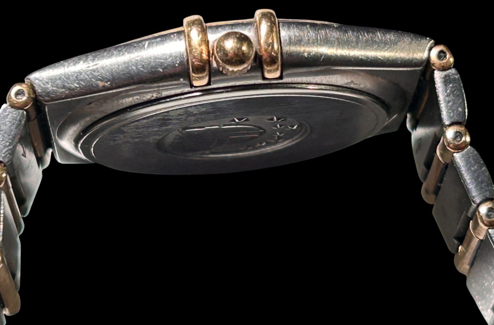 Quartz Armbanduhr "Omega" Constellation, Stahl/Gold-750-,Ref. Nr. 56901498, D-3,2 cm,  orig. Band,  - Bild 6 aus 8