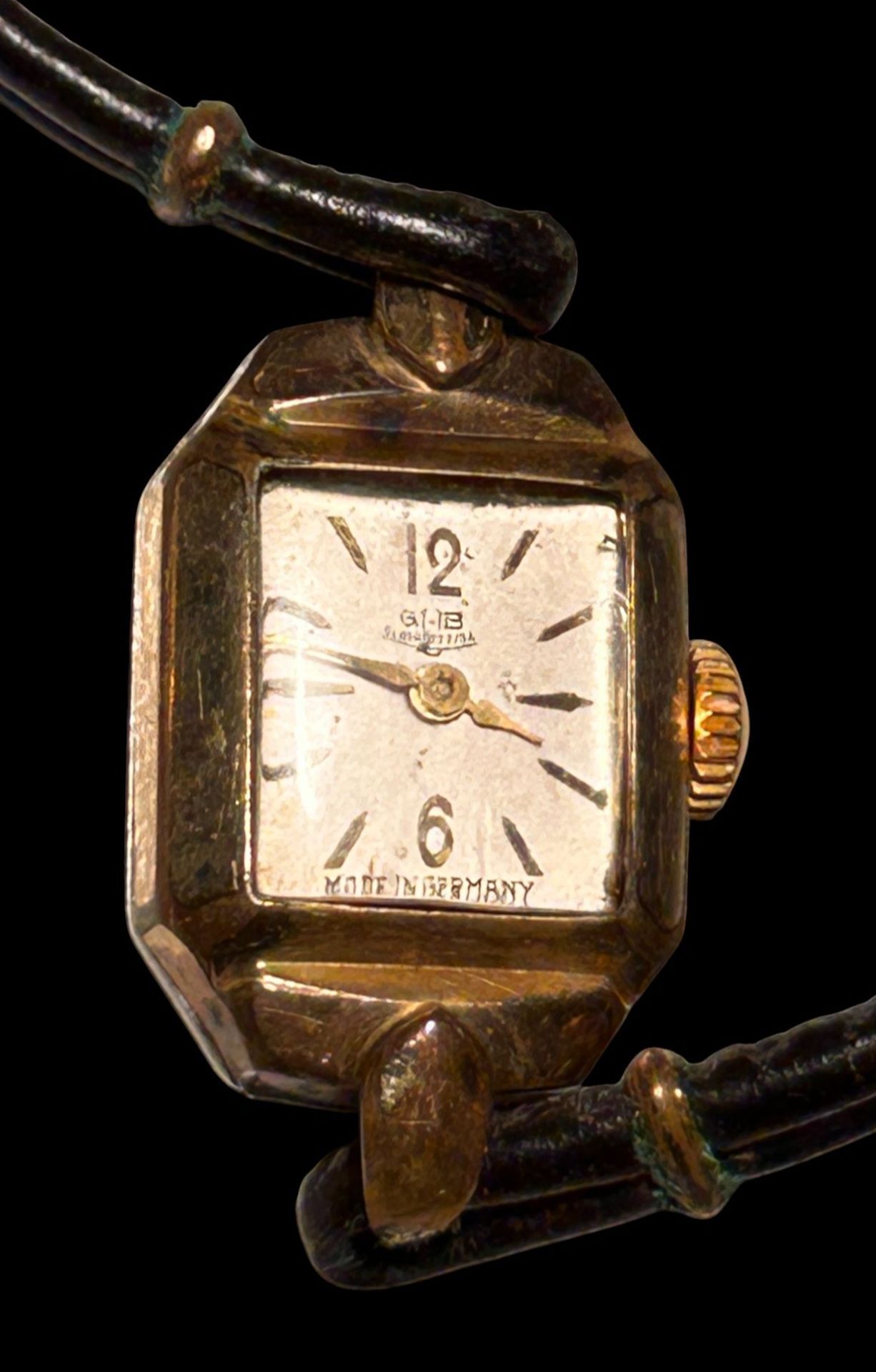 mechan. DAU "GUB" Glashütte/Sa an Stoffband, Werk läuft - Bild 2 aus 3