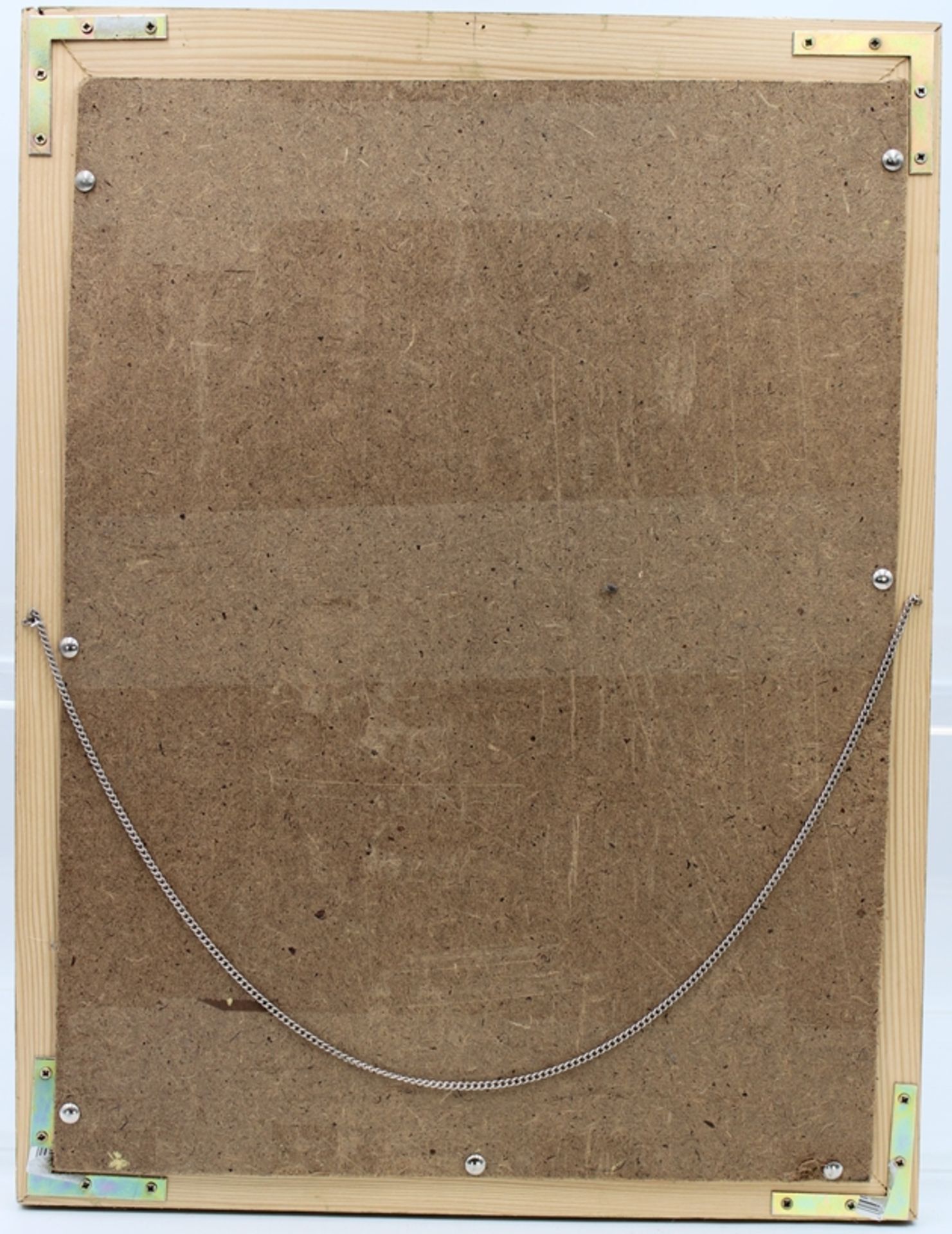 unsigniert, Mönch beim Gänse rupfen, Öl/Leinwand, gerahmt, RG 52 x 39,5cm - Bild 3 aus 3