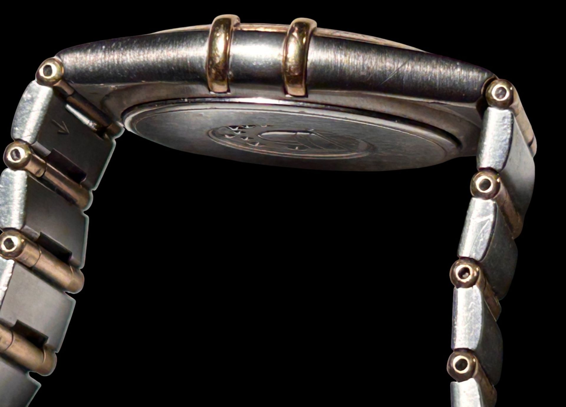 Quartz Armbanduhr "Omega" Constellation, Stahl/Gold-750-,Ref. Nr. 56901498, D-3,2 cm,  orig. Band,  - Bild 5 aus 8