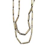 massive Silber-925- Stäbchenkette "Esprit", L-62 cm, ca. 36 gr.