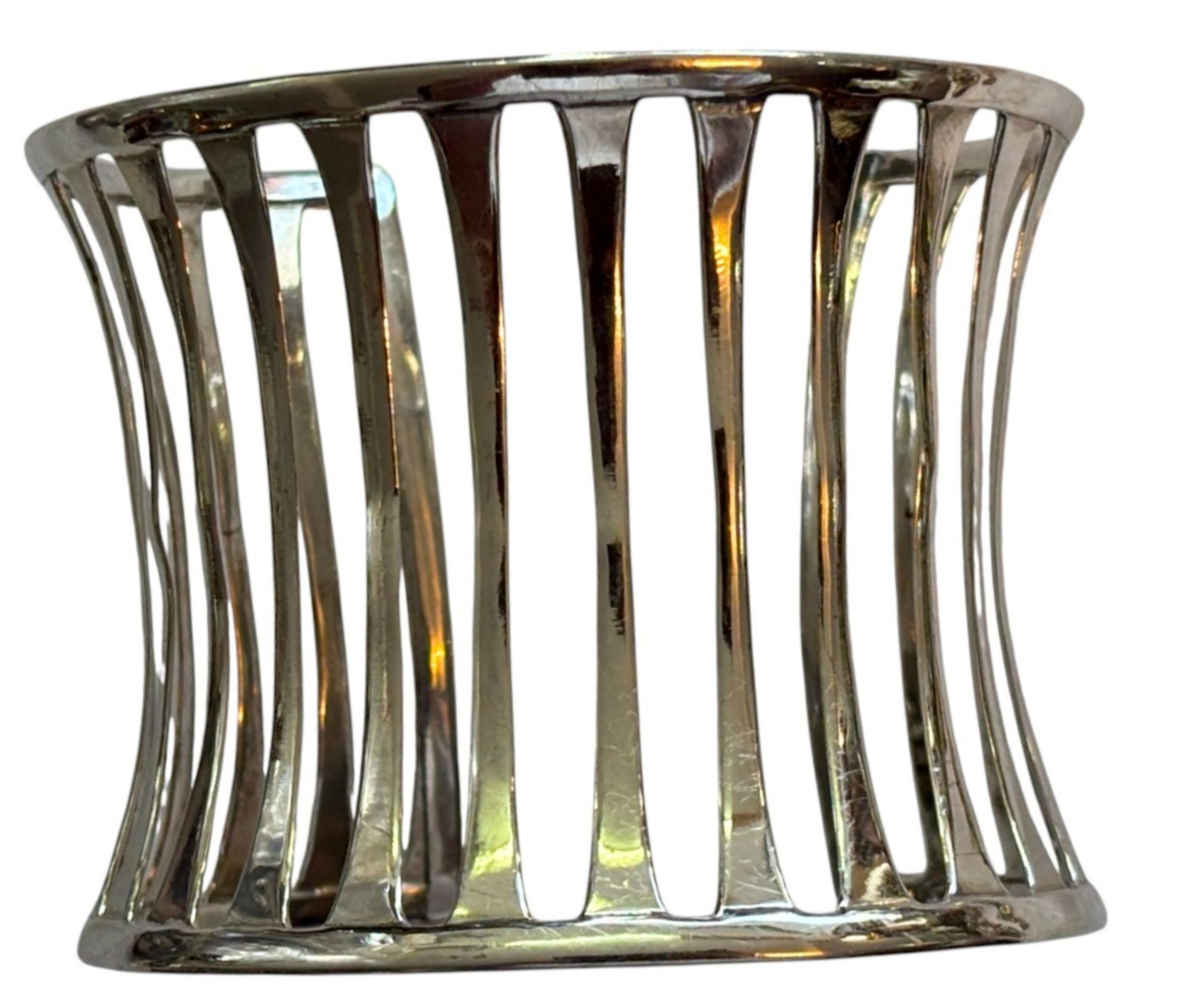 breiter Designer Silber Armreif -925-, B-5 cm, 30,7 gr - Bild 2 aus 5