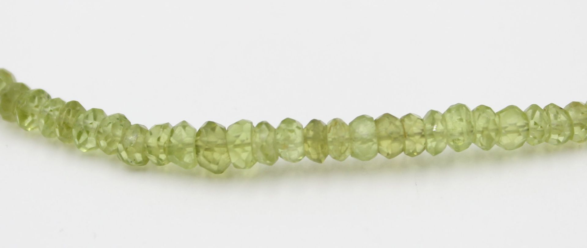 Halskette, Peridot, Harry Ivens, 925er Magnet-Schließe, ca. L-44,5cm - Bild 2 aus 4