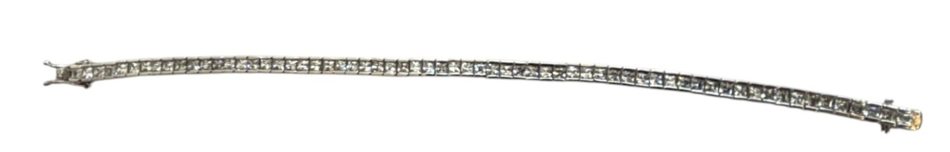 Armband, Silber-925- mit klaren Steinen,, L-ca. 20 cm, 16,5 gr.