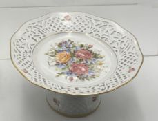 Tafelaufsatz mit Durchbruchrand "Schumann" Dekor Florence