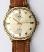 Vintage-Armbanduhr, Dugena, Handaufzug, Werk läuft, getragene Erhaltung, D- 3,5cm