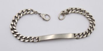 835er Ident.-Armband, ohne Gravuren, 21,6gr., L-21cm