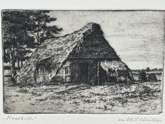 Martin Paul MÜLLER (1874-1936), 2 Radierungen, ger/Glas, RG, ca. 25x32 cm