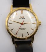 Vintage-Armbanduhr, HMT Sona, Handaufzug, Werk läuft, getragene Erhaltung, D- 3,5cm