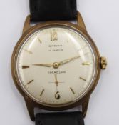 Vintage-Armbanduhr, Safira, Handaufzug, Werk läuft, getragene Erhaltung, D- 3,4cm