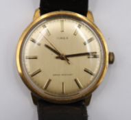 Vintage-Armbanduhr, Timex, Handaufzug, Werk läuft, getragene Erhaltung, D- 3,5cm