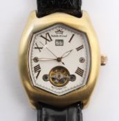 Armbanduhr, Roebelin & Graef, Automatik, Werk läuft, gute Erhaltung, 4,5 x 4cm